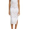 Sequin Zigzag Sweater Dress