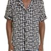 Macro Monogram Short Sleeve Camp Shirt